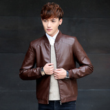2016春季新款男士皮衣PU修身机车青年学生韩版外套薄款夹克长袖潮