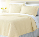 纯棉绗缝被床盖全棉盖被水洗被欧式衍缝被纯色夏凉被美式高档夹棉