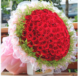 99朵红玫瑰花束鲜花速递女朋友生日求婚宜昌武汉襄阳恩施黄石送花