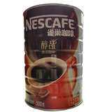 雀巢纯醇黑咖啡500g（克）罐装醇品无糖纯咖啡咖啡速溶粉特浓