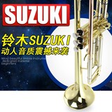 日本原装Suzuki/铃木 降B调金色三音小号乐器正品学生 专业演奏级