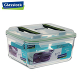 韩国三光云彩GLASSLOCK钢化玻璃手提式保鲜盒/RP551超大容量6L