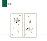 非概念小鸟装饰画客厅现代中式古典装饰新中式挂画工艺实物画手工