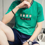 【天天特价】t恤男短袖 圆领学生卡通图案青少年港风潮时尚情侣装
