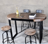 定做美式复古西餐厅桌椅星巴克咖啡厅餐桌椅美式实木餐桌椅桌椅