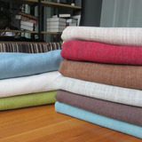 日式加厚棉麻纯色环保良品现代田园桌布书桌布盖巾可定做圆桌布
