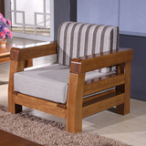 实木沙发床榆木沙发多功能折叠沙发床两用中式客厅家具小户型沙发