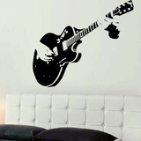 吉他弹奏墙贴音乐教室录音室贴纸壁画卧室客厅咖啡馆墙面装饰画