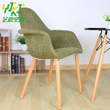 单人沙发椅 Organic Chair 欧甘克椅 创意布艺欧式餐椅客厅椅子