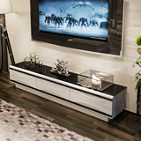 客厅电视柜茶几组合钢化玻璃烤漆电视机柜现代简约电视墙柜610#