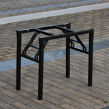 高约60cm折叠桌子腿 铁桌脚 折叠桌架子支架 餐桌腿 黑色金属桌架