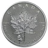 北京现货2016年加拿大枫叶银币1盎司密印枫叶熊猫Privy加字私印