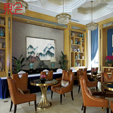 欧式售楼处洽谈桌椅组合 现代售楼部家具 新古典酒店接待沙发椅