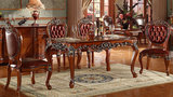 欧式实木餐桌椅组合欧美式雕花酒店椅子法式简约长方形小户型饭桌