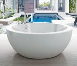 圆形亚克力浴缸独立式无缝对接一体式欧式现代浴缸1.35米 1.5米