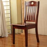 全实木餐椅简约现代组装家用拆装靠背木椅子实用酒店书房餐椅凳子
