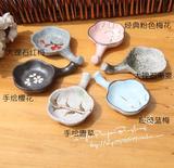 国产和风日式瓷器 梅花型调料碟 带筷架味碟 寿司碟 酱油碟