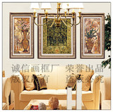 美式中式装饰画客厅现代沙发背景墙画欧式马餐厅卧室样板房会所画