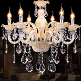 奢华欧式水晶吊灯法式浪漫餐厅卧室过道客厅水晶灯弯管蜡烛灯包邮