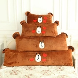 LINE布朗熊枕头情侣抱枕靠枕男朋友单人双人教师节开学生用品礼物
