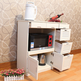 餐边柜实木现代简约橱柜微波炉电器柜茶水柜碗柜厨房柜储物柜带门