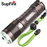 SupFire神火 26650强光手电筒L5正品L2防狼可充电强光远射探照灯