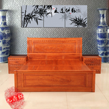 中式古典实木床红木花梨木双人床1.8米辉煌现代大床厂家直销婚床