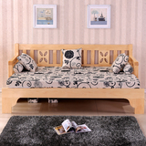 实木床沙发床可折叠多功能伸缩沙发床