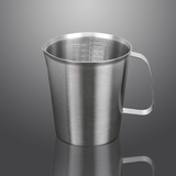 加厚304不锈钢量杯2000ml 奶茶咖啡量杯带刻度2L 拉花杯实验杯