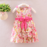 女童夏季连衣裙1-2-3-4岁女宝宝公主裙蛋糕裙童装夏装韩版雪纺裙