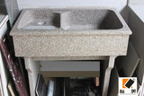 石材大理石洗衣池带搓板阳台洗衣水池单槽水槽洗衣水盆