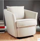 北欧宜家时尚沙发客厅书房圆弧个性会所布艺单人沙发 书椅 沙发椅