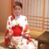 2016夏季日式和风日系浴衣女复古草莓少女连衣裙改良和服 现货