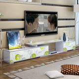特价包邮客厅可伸缩电视柜茶几组合储物柜现代小户型烤漆电视柜