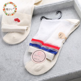 玻璃丝袜夏季超薄水晶卡丝透明隐形短袜韩国原宿学院风女中筒袜子