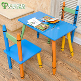儿童写字桌椅套装组合幼儿园一桌两椅宝宝桌椅家用方形书桌学习桌