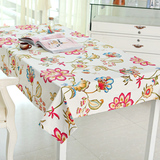长方形餐厅桌布茶几格子布艺正方形帆布棉麻台布定做欧式特价条纹