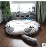 超大号加厚龙猫懒人床睡垫双人榻榻米个性卡通儿童沙发睡袋龙猫床