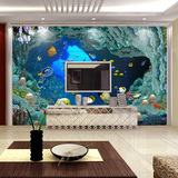 大型瓷砖电视背景墙正宗品牌抛釉瓷砖仿古砖艺术墙 时尚海底世界
