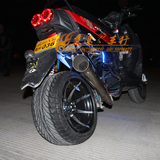 山猫 BWS 城市铁男 路虎 鸭子摩托车 150CC踏板车改装12寸宽轮胎