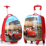 汽车儿童拉杆箱迪士尼旅行箱幼儿园卡通行李箱包卡通男女孩16寸