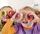 德国educo 神奇蜂眼效果万花筒多棱镜观察 儿童手上玩具 方便携带