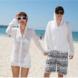 安善姬 韩国代购正品14新款透明性感沙滩防晒衣海边必备罩衫现货