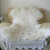 新疆特产 皮羊毛一体整张羊皮沙发坐垫 汽车靠背垫子