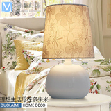 欧式温馨装饰韩式创意卧室床头灯简约现代时尚田园触摸调光小台灯