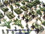 儿童节二战1:72兵人模型玩具套装机甲军团B款 飞机坦克32辆200人