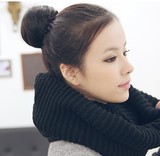 2015韩版时尚女假发包花苞蓬松 丸子 头 假发 女生假发扣包赫本头