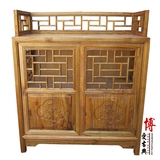 中式实木家具明清古典仿古榆木鞋柜储物柜多用柜酒柜餐边柜