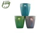 宝洁赠品 佳洁士陶瓷和风杯 粉/蓝/绿三色 杯子/水杯/茶杯
