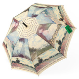安妮城市annecity油画长柄自动晴雨伞 个性直杆伞